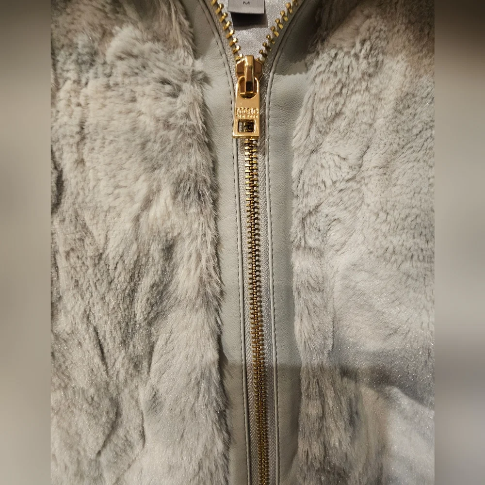 NWT‎ Marc New York Faux Fur Gray Vest Size Medium